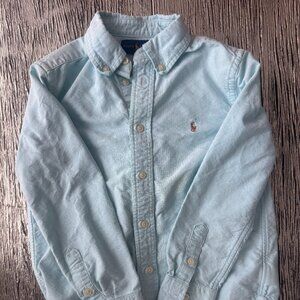 Ralph Lauren Boys Light Blue Button-Down Shirt – Classic & Timeless
